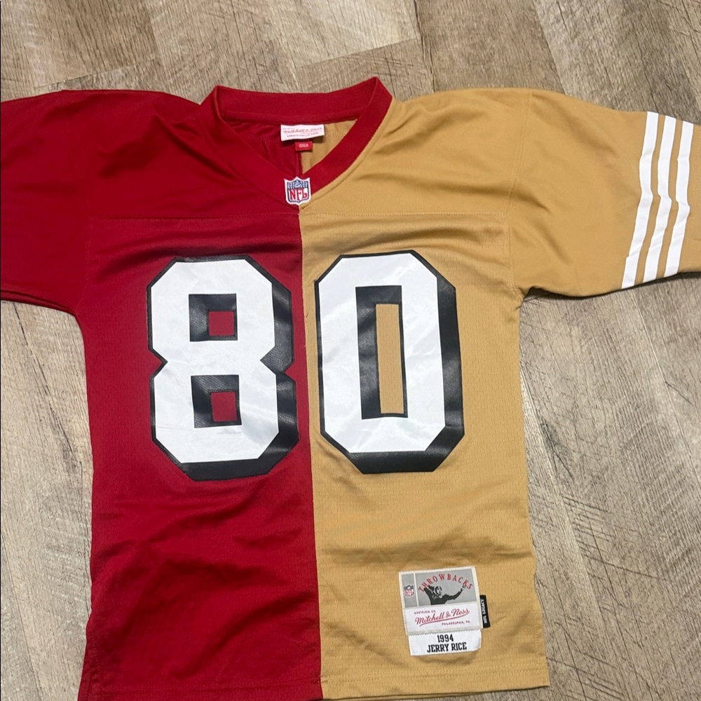 Adult S Mitchell & Ness Rice NFL Jersey